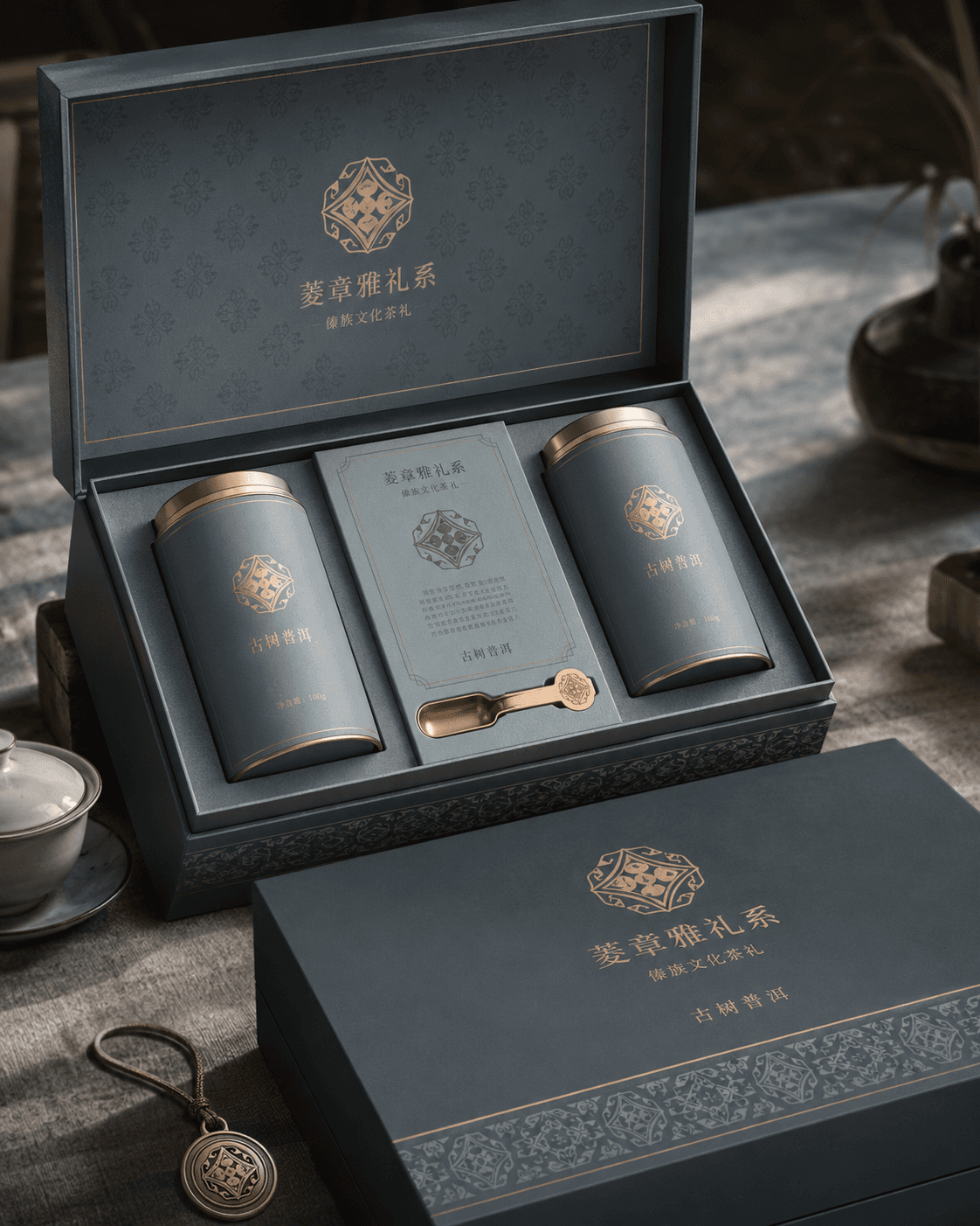 菱形象鼻纹-礼盒包装