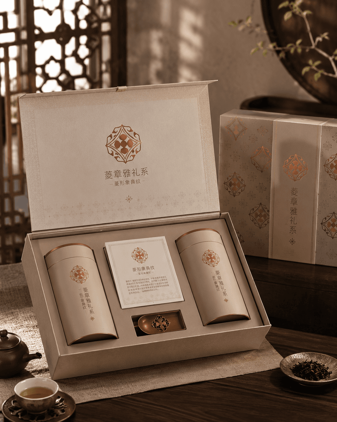 菱形象鼻纹-礼盒