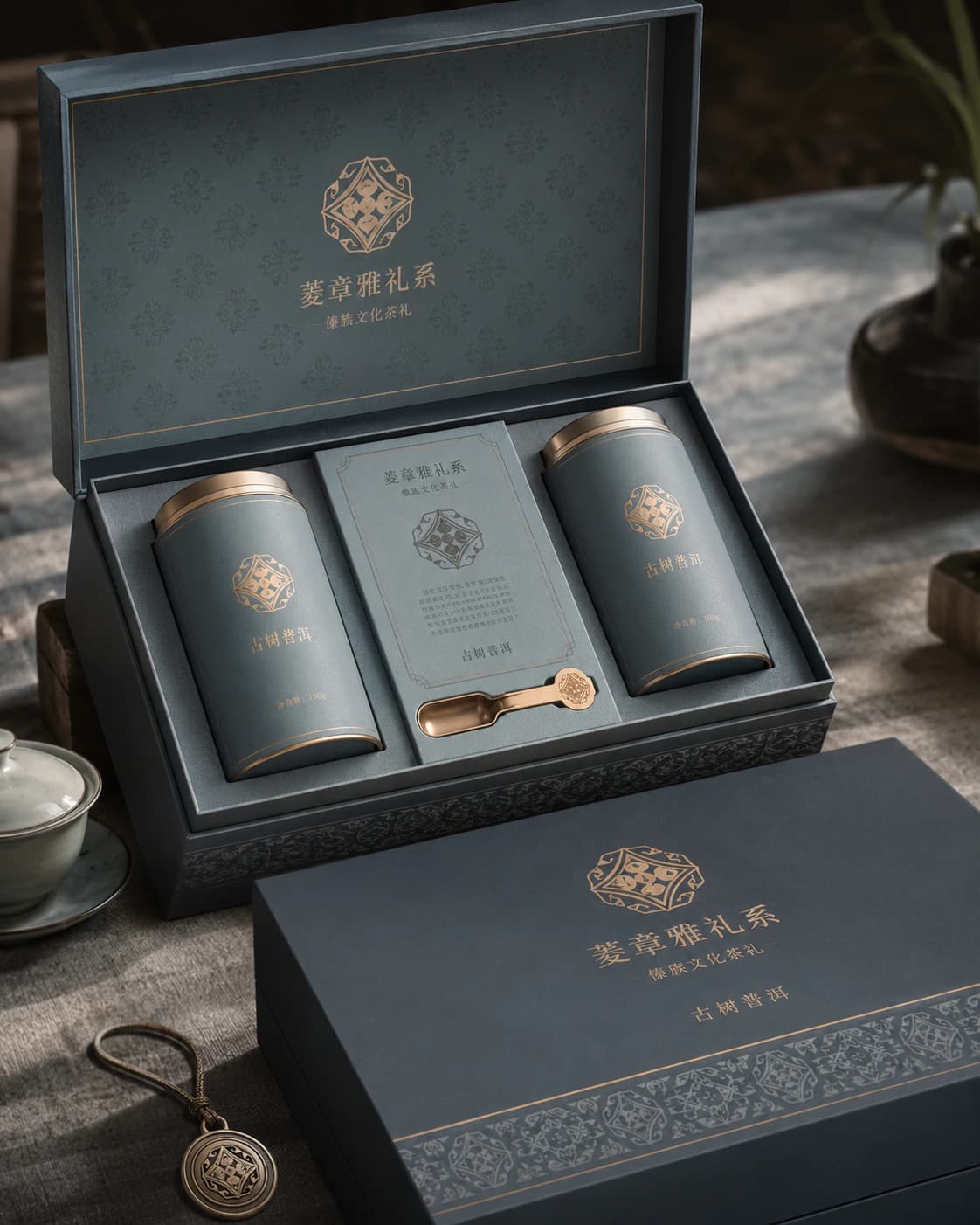菱形象鼻纹-礼盒包装