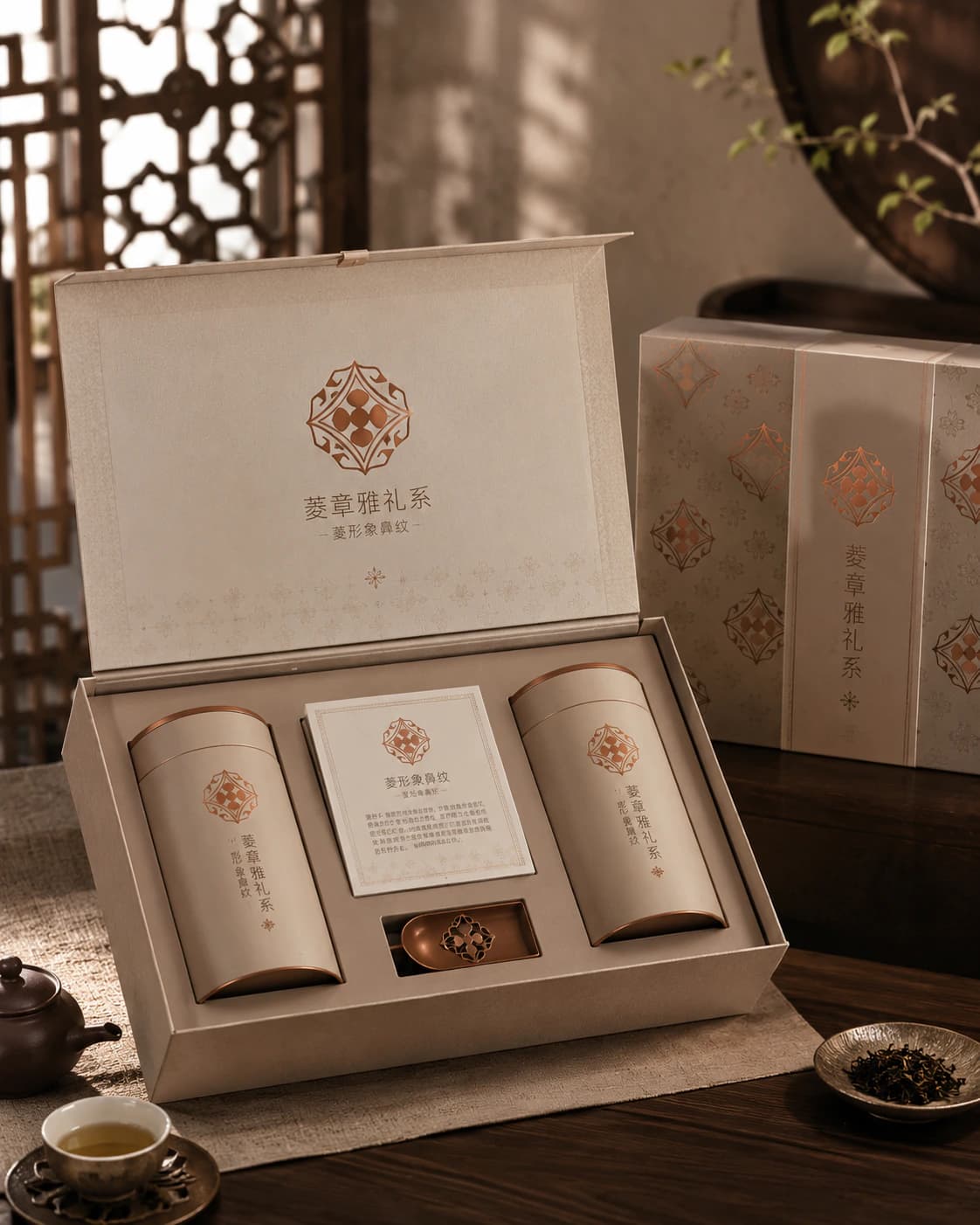 菱形象鼻纹-礼盒