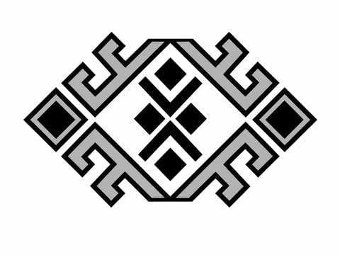 八角星纹，回纹
